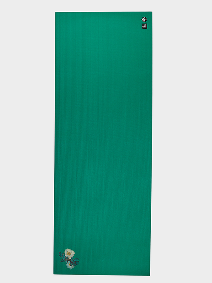Manduka PRO Standard 71" Yoga Mat 6mm - Wild Roses Green VG