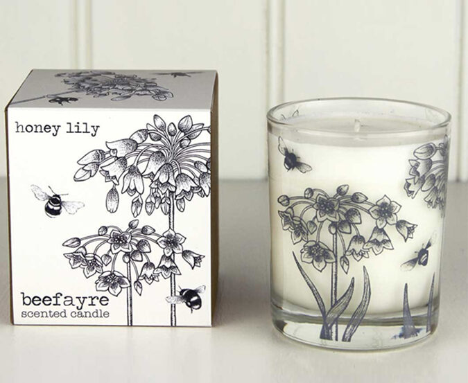 BeeFayre Honey Lily Scented Candle