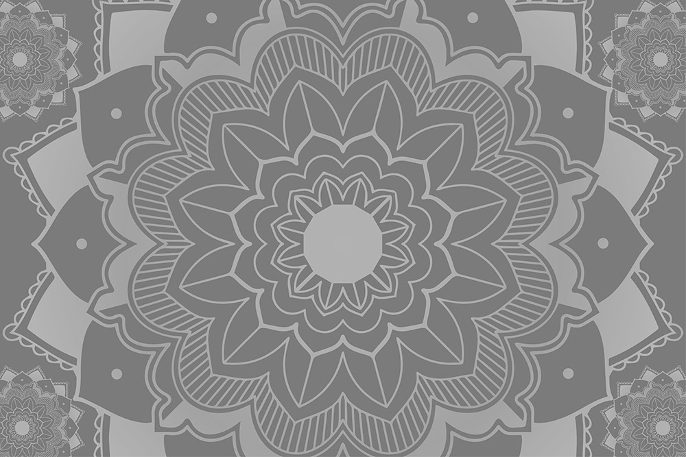 Grey Mandala Pattern